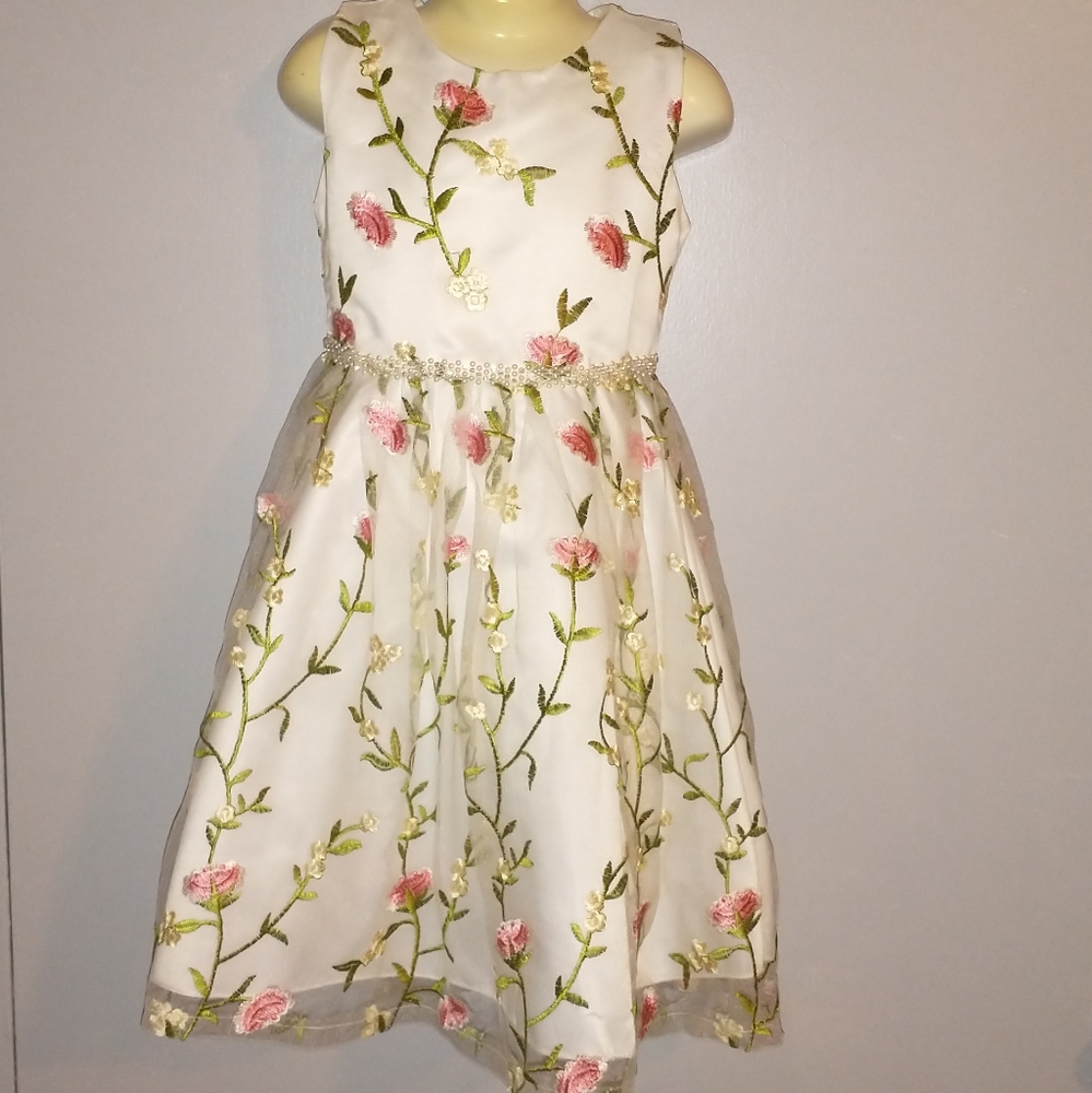 Diva Behavior Floral Dress for Girls Size 6